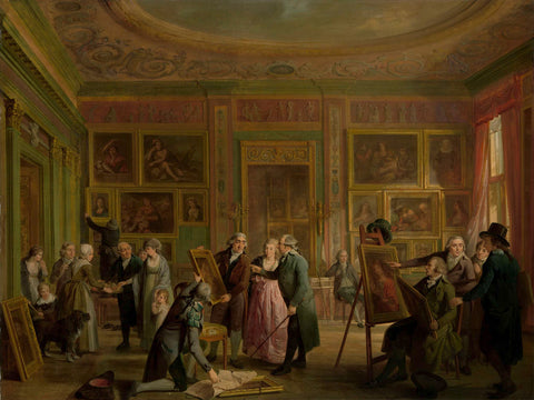 The Art Gallery of Josephus Augustinus Brentano, Adriaan de Lelie, c. 1790 - c. 1799 Canvas Print