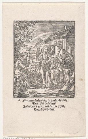 Christuskind raapt houtsnippers op, Christoffel van Sichem (II), 1617 Canvas Print