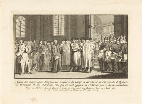 Has appeal of de jansenisten, ca. 1723, anonymous, 1753 - 1799 Canvas Print