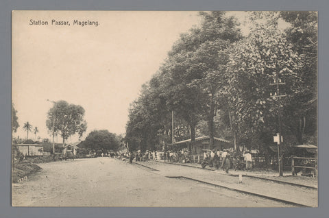 Station Passar, Boekhandel, Drukkerij and Bindery H. van Maresch, c. 1900 Canvas Print