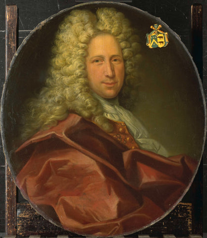 Portrait of a Man from the Balguerie Family, Landsberghs, 1719 Canvas Print