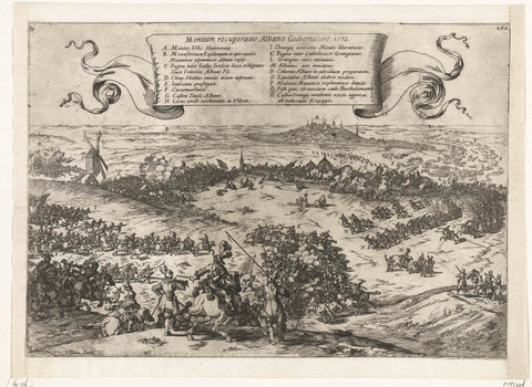 Alva belegert Bergen in Henegouwen, 1572, Johann Wilhelm Baur, 1630 - 1632 Canvas Print