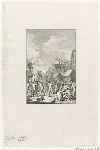 Revolt at Zierikzee, 1786, Reinier Vinkeles (I), 1786 - 1795 Canvas Print