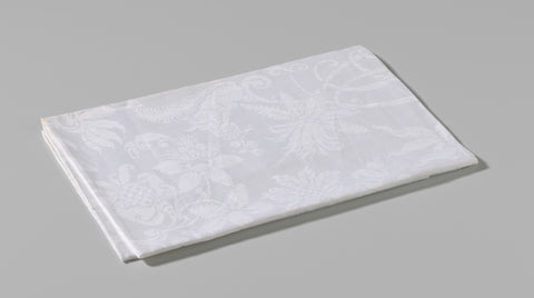 Napkin of linen damask with a flower pattern and weapons Rutgers and Block, anonymous, c. 1875 - c. 1900 Canvas Print