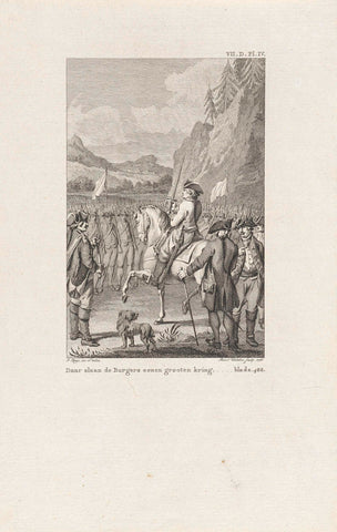 Outdoor meeting in the Switzerland, Reinier Vinkeles (I), 1786 Canvas Print