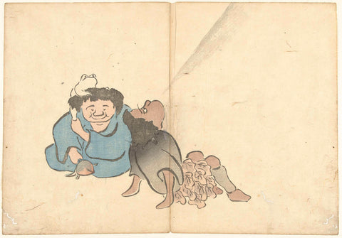 Tekka en Gama , Nakamura Hôchû, 1826 Canvas Print