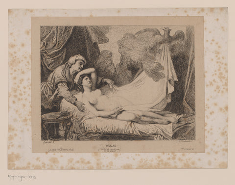 Danaë, Léopold Flameng, 1860 Canvas Print