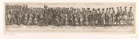 Cavalcade before the departure of a sultan, Antonio Tempesta, 1565 - 1630 Canvas Print