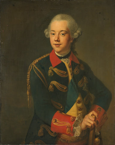 Portrait of William V, Prince of Orange-Nassau, Johann Georg Ziesenis, 1763 - 1776 Canvas Print