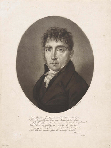 Portrait of A. Beeler, Frederik Christiaan Bierweiler, 1793 - after 1833 Canvas Print