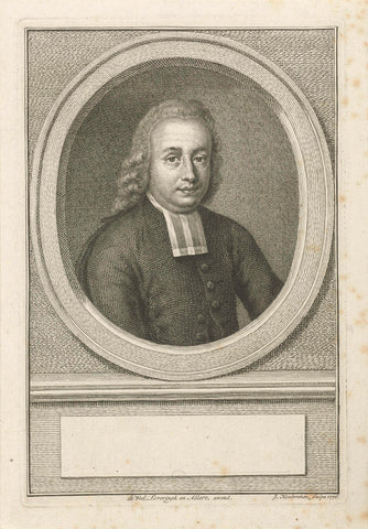 Portrait of Henricus Johannes Folmer, Jacob Houbraken, 1776 Canvas Print