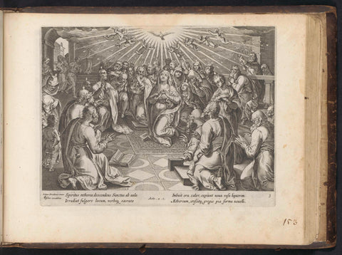 Outpouring of the Holy Spirit, anonymous, 1646 Canvas Print