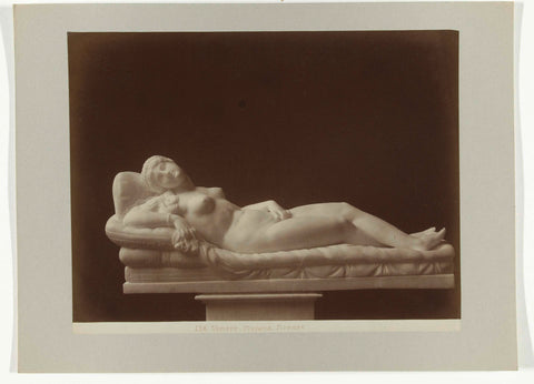 Sculpture of Reclining Venus, anonymous, c. 1880 - c. 1904 Canvas Print