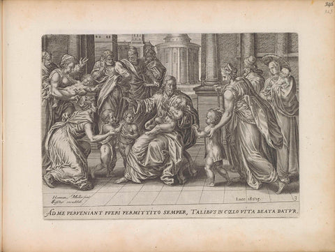 Christ blesses the children, Harmen Jansz Muller, 1643 Canvas Print