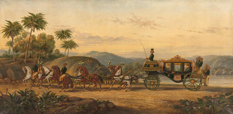 The Coach of Mangkoe Nagoro IV, Pieter Alardus Haaxman, c. 1870 Canvas Print