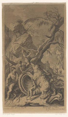 Berenjacht, anonymous, 1704 - 1762 Canvas Print