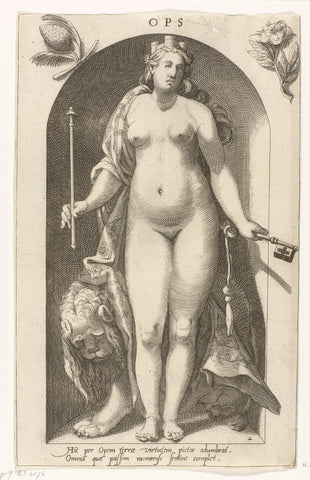 Ops, Nicolaas Braeu, 1598 Canvas Print