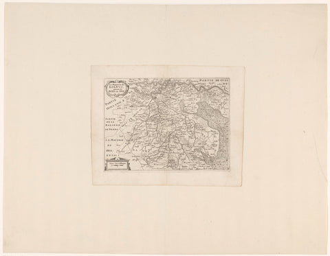 Map of the Meierij van 's-Hertogenbosch, anonymous, c. 1660 - 1696 Canvas Print