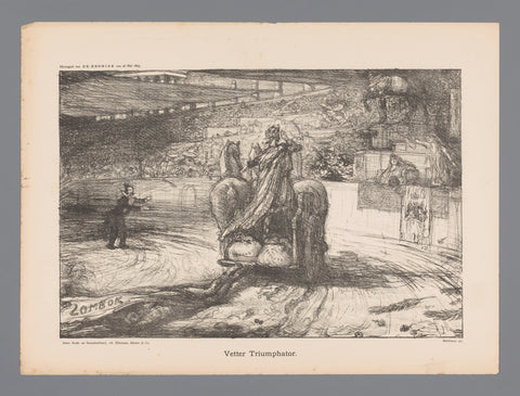 Vetter Triumphator, Marius Bauer, 1895 Canvas Print