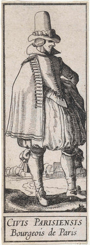 Citizen of Paris, Claes Jansz. Visscher (II), 1618 Canvas Print