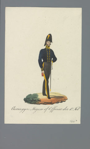 Chirurgijn Majoor of Officier der 1e Kl., Albertus Verhoesen (attributed to), 1835 - 1850 Canvas Print