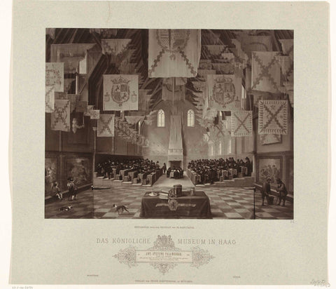 Photo reproduction of painting by Dirck van Delen van de Ridderzaal during the First Great Assembly, 1651, Franz Seraph Hanfstaengl, 1850 - 1877 Canvas Print