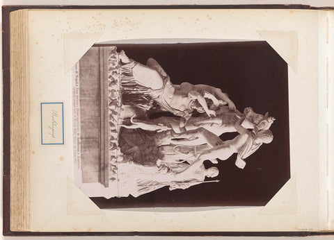 Sculpture Toro Farnese in a Naples museum, anonymous, c. 1880 - c. 1920 Canvas Print