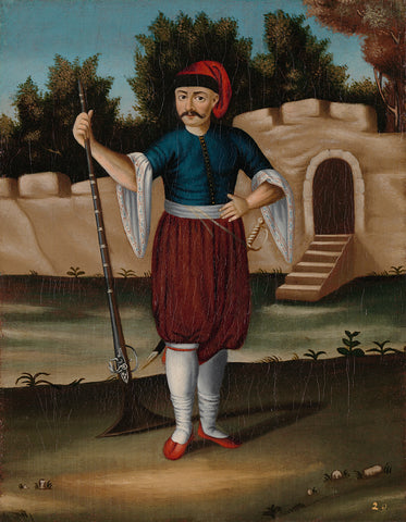 Man from the Albanian Coast, Jean Baptiste Vanmour (workshop of), 1700 - 1737 Canvas Print