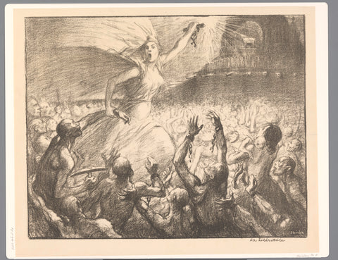 De bevrijder, Théophile Alexandre Steinlen, 1903 Canvas Print