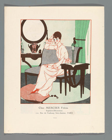 Gazette du Bon Ton, 1914 - No. 5, pag. VIII: advertentie Mercier Frères, Paul Méras, 1914 Canvas Print