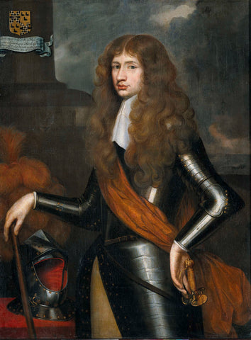 Portrait of Cornelis van Aerssen, Lord of Sommelsdijk, Governor of Suriname from 1683, anonymous, c. 1680 Canvas Print