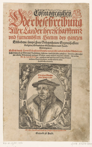 Portrait of Sebastian Münster, anonymous, in or after 1578 Canvas Print