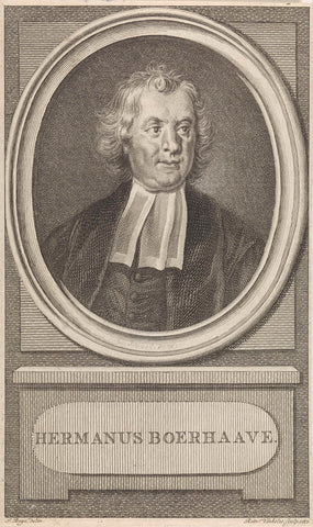 Portrait of Hermanus Boerhaave, Reinier Vinkeles (I), 1787 Canvas Print