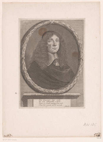 Portrait of René Bary, Jean Frosne, 1663 Canvas Print