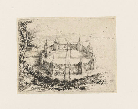 Kasteel, anonymous, 1630 - 1700 Canvas Print