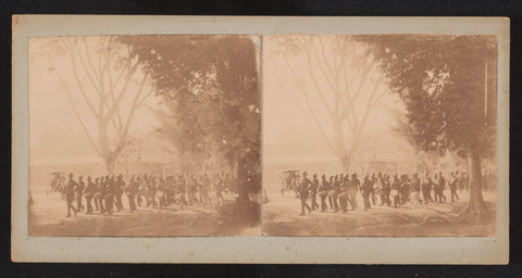 Music band on the way to the parade site, Robert Julius Boers, 1903 Canvas Print