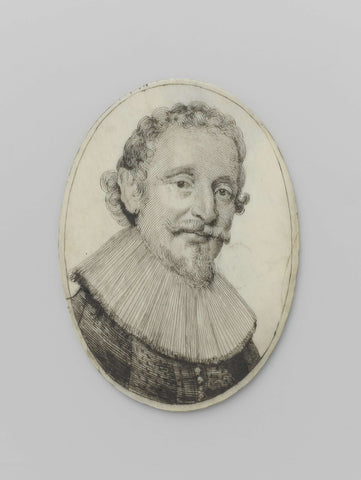 Miniature Portrait of Hugo de Groot, Clemens Nachtegaal, 1600 - 1650 Canvas Print