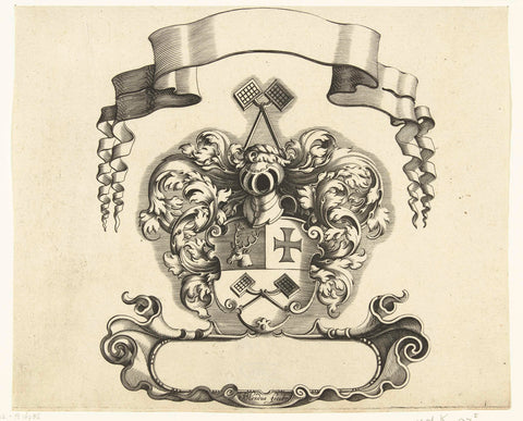 Coat of arms of Jeronimus Joriss Waephelier, Michiel le Blon, 1615 Canvas Print