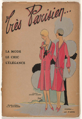 Very Parisian (...) La Mode Le Chic L'Élégance 1925, Number 10, 1925-6th year, G-P. Joumard, 1925 Canvas Print