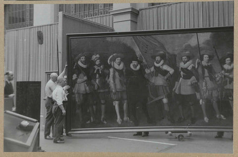 Evacuation in the eastern courtyard in 1939, 1939 Canvas Print