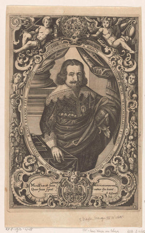 Portret van Georg Mundt von Rodach, Lukas Schnitzer, 1638 Canvas Print