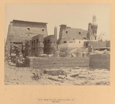 Remains of the Temple of Luxor, anonymous, c. 1895 - c. 1915 Canvas Print