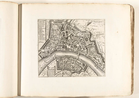 Map of Basel, c. 1702, anonymous, 1702 - 1703 Canvas Print