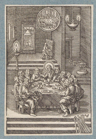 Last Supper, Christopher of Shechem (II), 1628 Canvas Print