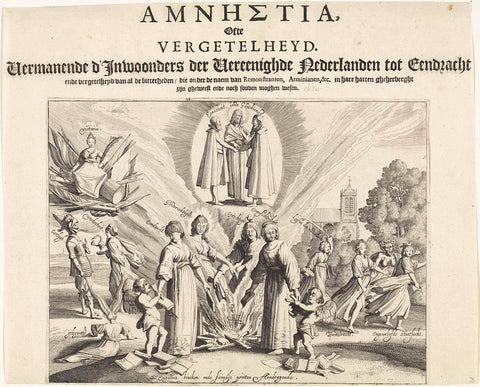 Plead for unity and reconciliation, 1623, Jan van de Velde (II), 1623 Canvas Print