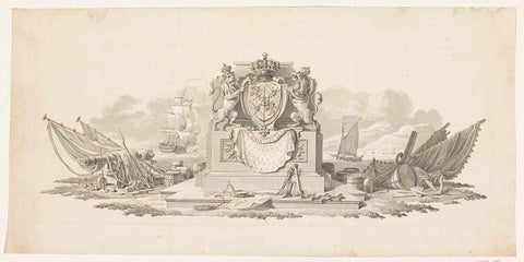 Coat of arms of William Frederick, Prince of Orange as Sovereign Prince, 1814, anonymous, 1814 Canvas Print
