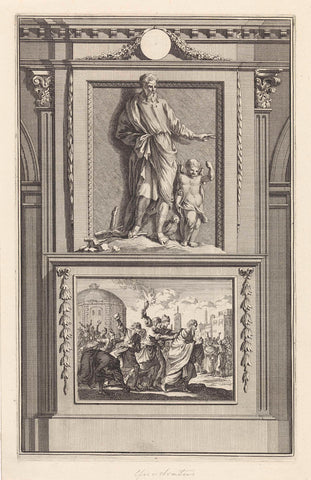 H. Quadratus van Athene, apologeet, Jan Luyken, 1698 Canvas Print