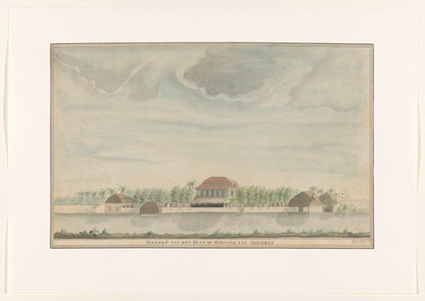 The Residentshuis in the Simpang district of Surabaya, 1809, C. Coolen, 1809 Canvas Print