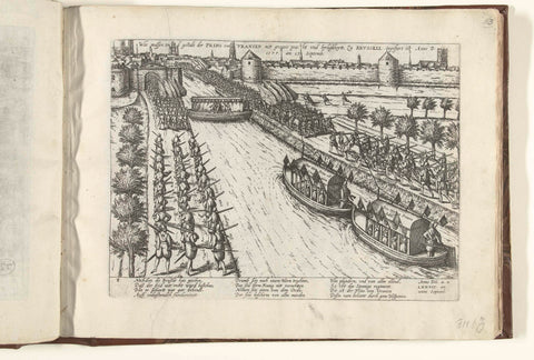 Entry of the Prince of Orange in Brussels, 1577, Frans Hogenberg, 1577-1579 Canvas Print