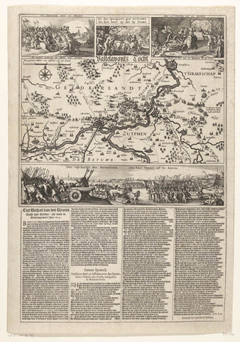 Inval van Hendrik van den Bergh in de Veluwe, 1624, Claes Jansz. Visscher (II), 1624 Canvas Print